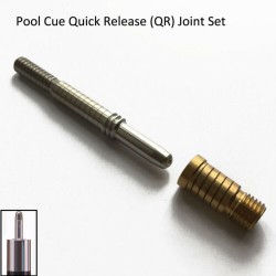 Rose Gold Radial Joint Stainless Steel pin pool cue Custom Insert Male  Female