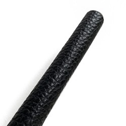 Black Cobblestone Embossed Cowhide Leather