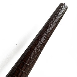 Brown Crocodile Embossed Cowhide Leather