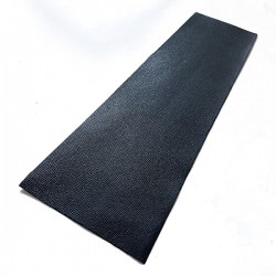 Black Linen Type Embossed Cowhide Leather